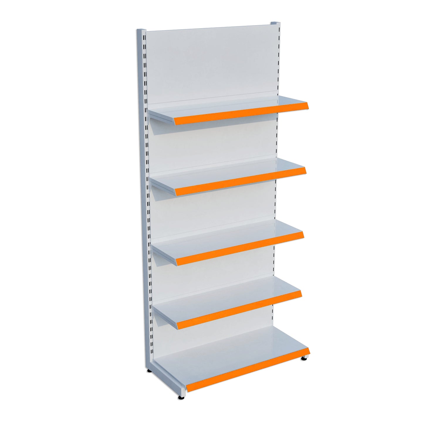 Beyaz Renk Metal 5 Katlı Market Raf Sistemi | Market Rafı |  G90CM Yükseklik H220 CM|