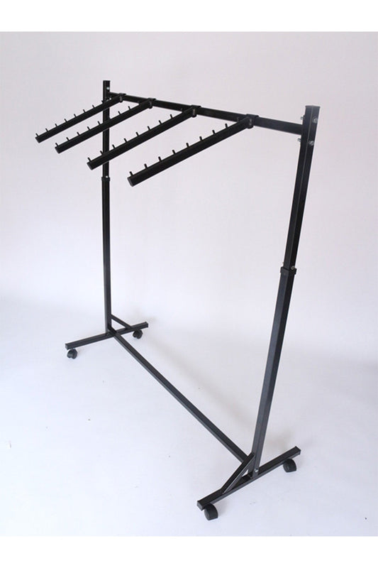 Bastonlu Askılık Çift Yönlü Ayarlanabilir Askılık Siyah Askılık (4 Adet Baston Yanında)