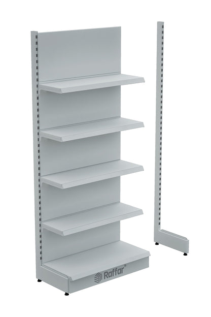 Bazalı Beyaz Renk Tek Ayaklı İlave Modül (Tek Başına Kullanılmaz) 90*H220 CM