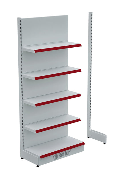 Bazalı Beyaz Renk Tek Ayaklı İlave Modül (Tek Başına Kullanılmaz) 90*H220 CM