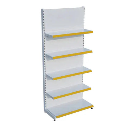 Beyaz Renk Metal 5 Katlı Market Raf Sistemi | Market Rafı |  G90CM Yükseklik H220 CM| Raffar