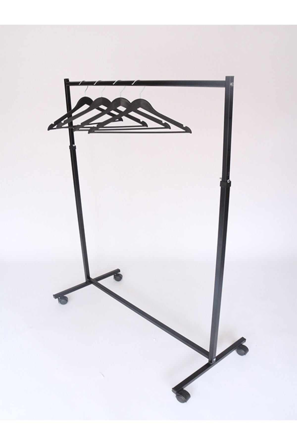 Eteklik Askılık Ayarlanabilir Elbise & Giysi Askılık Siyah Askılık