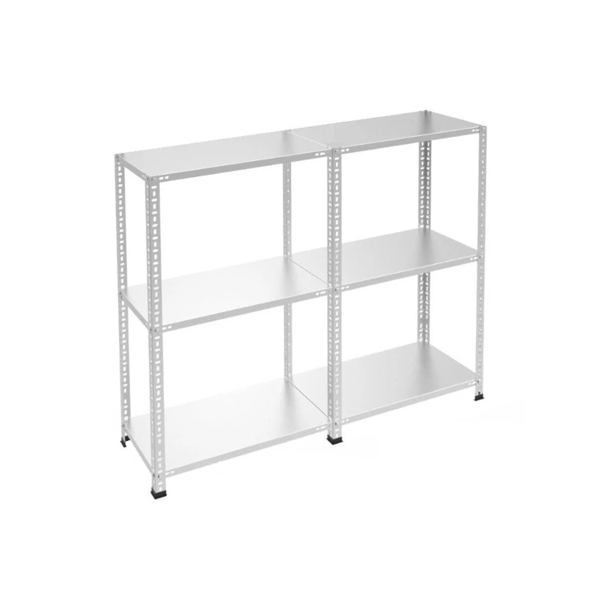 Galvaniz 3 Katlı 2Li Birleşik Arşiv Raf Sistemi - Çelik Raf - Metal Raf