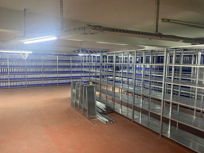 Galvaniz 3 Katlı 2Li Birleşik Arşiv Raf Sistemi - Çelik Raf - Metal Raf