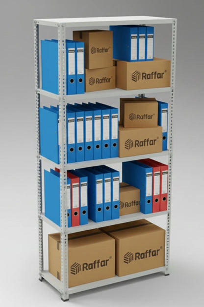 Galvaniz 5 Katlı Arşiv Raf Sistemi - Çelik Raf - Metal Raf