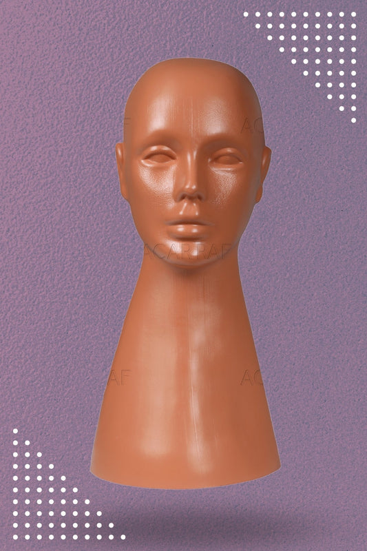 Kafa Mankeni Bayan Peruk Mankeni Ten Rengi Şapka, Kulaklık, Gözlük Ve Aksesuar Teşhir Mankeni