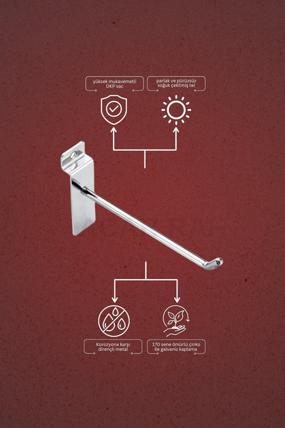 Kanal Kanca 25 Adet 25 Cm Pano Ve Lambiri Panel Uyumlu Tel Askı