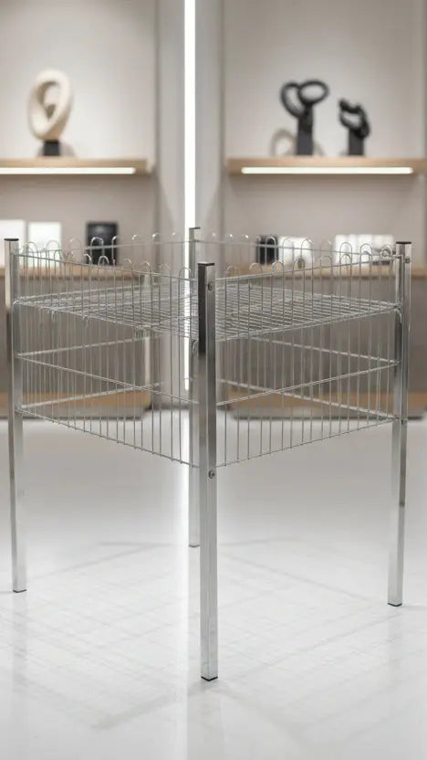 Profil Ayaklı Sepet Tel Sepet 60x80 Cm Raffar