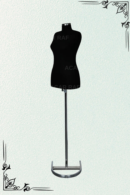 Terzi Mankeni Süngerli Prova Mankeni Siyah Kumaş Kaplamalı 38 Beden