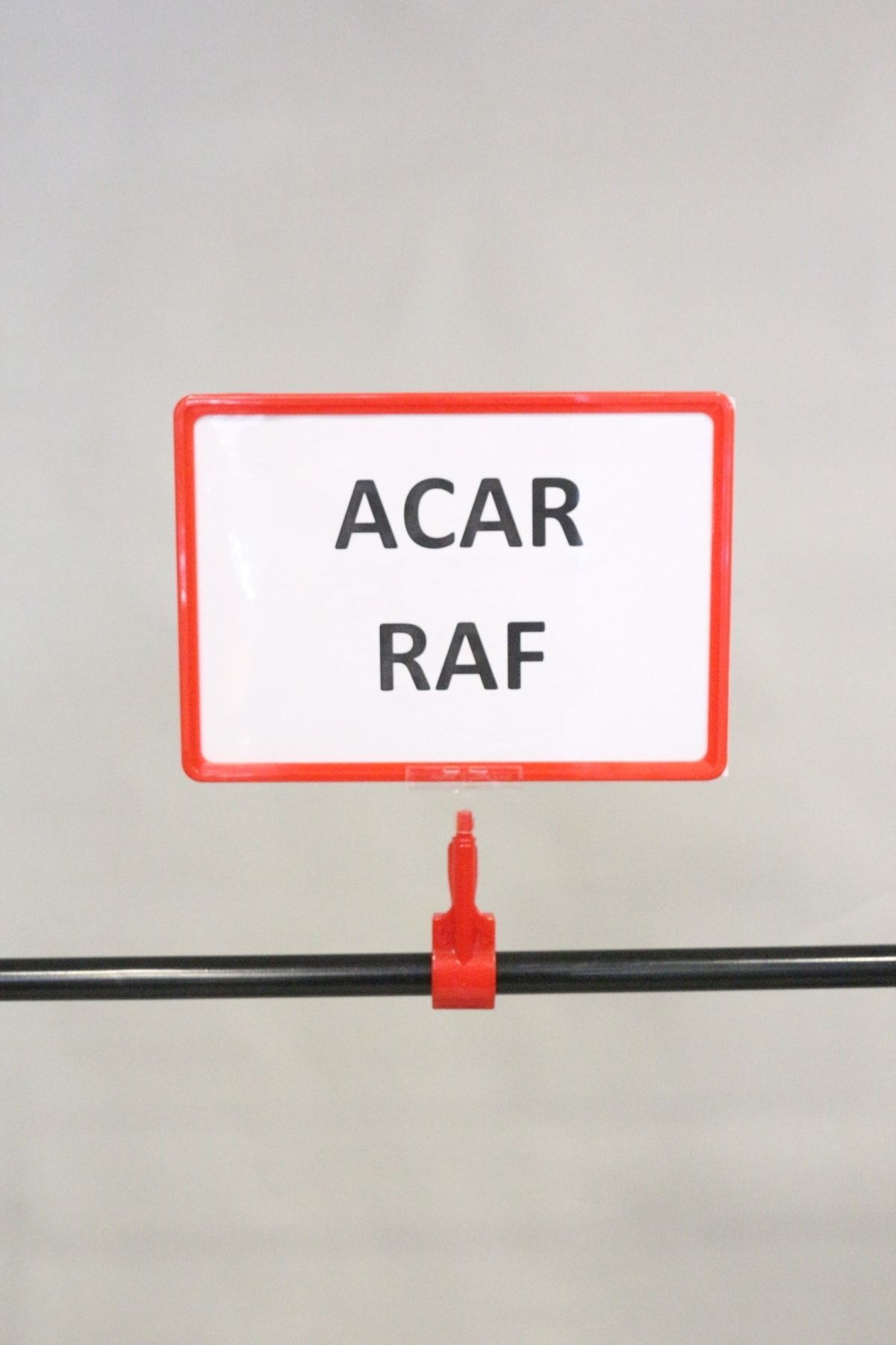 Ürün Tanıtım Çerçevesi Plastik Ve Mandallı Fiyat Etiketliği A4 Çerçeve Kırmızı